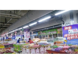 广西河北布袋风管应用在超市